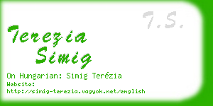 terezia simig business card